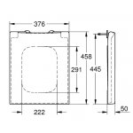 Grohe Cube bílá 39 488 000 WC sedátko a poklop softclose (39 488 000)