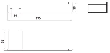 Emco Loft Držiak na náhradný papier 175x30x53 mm, rôzne prevedenia
