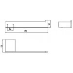 Emco Loft Držiak na náhradný papier 175x30x53 mm, rôzne prevedenia