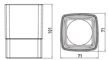 Emco Loft Držiak na sklený pohár, Satin krištáľ, stojaci typ 71x71x110 mm, rôzne prevedenia