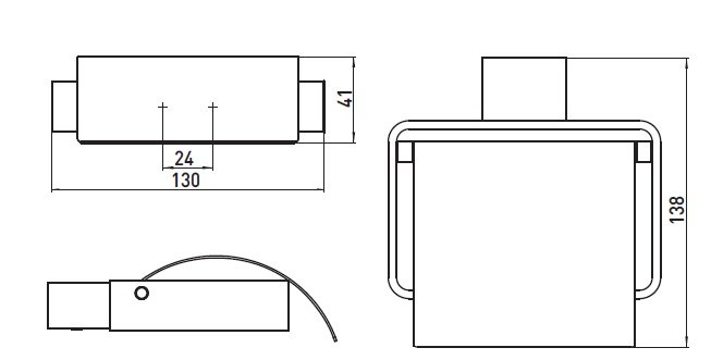 Emco Loft Držiak na papier s krytom 130x138x41 mm, rôzne prevedenia