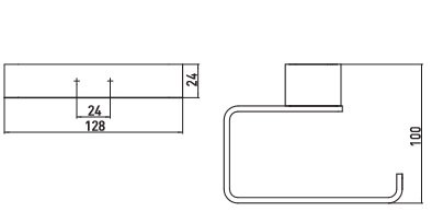 Emco Loft Držiak na papier 128x100x24 mm, rôzne prevedenia