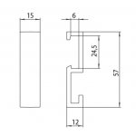 Emco Loft Zavesovacie háčiky- set 3 biela, 15x12X57 mm 0575 139 00