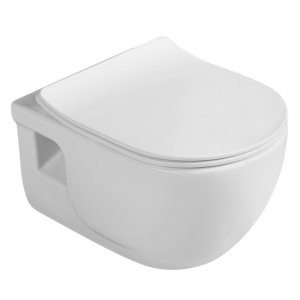 Sapho Brilla Závesné WC rimless biela, 36,5 x 53 cm 100614