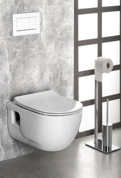 Sapho Brilla Závesné WC rimless biela, 36,5 x 53 cm 100614