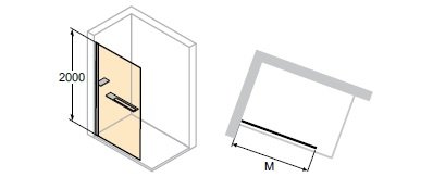 Huppe Select+ Bočná stena samostatne stojaca, 10 mm číre sklo, rôzne vyhotovenia