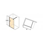 Huppe Select+ Bočná stena samostatne stojaca, 6 mm číre sklo, rôzne vyhotovenia