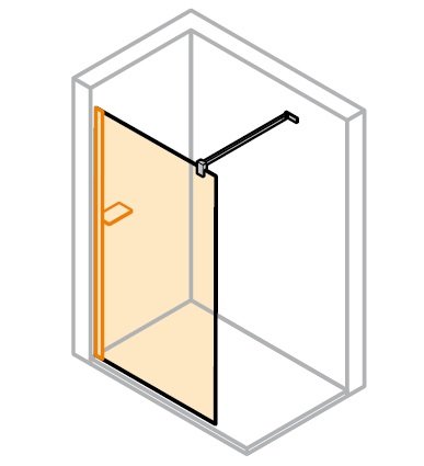 Huppe Select+ Bočná stena samostatne stojaca, 6 mm číre sklo, rôzne vyhotovenia