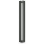 Terma Triga AN Kúpeľnový radiátor rôzne prevedenia Typ: WGVER190028KMGRZX, rozmer 1900 x 280 mm, metalická šedá, stredové pripojenie teplovodné vykurovanie bez tyče