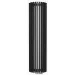 Terma Triga AW Kúpeľnový radiátor rôzne prevedenia Typ: WGVRA170043KS95ZX, rozmer 1700 x 430 mm, čierna matná, stredové pripojenie teplovodné vykurovanie bez tyče