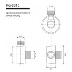 Aquatek PG3012 Sprchový podomítkový vývod kulatý PG3012