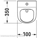 DURAVIT Me by Starck Urinál Duravit Rimless 0,5 prítok zhora 300 x 350 mm, rôzne varianty