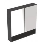 Geberit Selnova Square Zrkadlová skrinka rôzne rozmery a farby Typ: 501.269.00.1 šírka 78,8 cm láva matne lakovaná