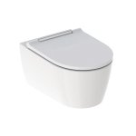 Geberit ONE Závesné WC s WC sedadlom 36,5x54x34,5 cm, rôzne prevedenia Typ: 500.202.01.1 farba krytky lesklý chróm, biela/KeraTect