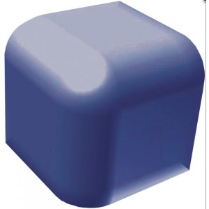 RAKO Color Two vonkajší roh modrá 2,4x2,4 GTVR4F05