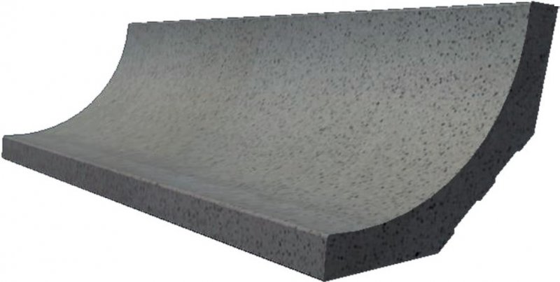 RAKO Taurus Granit sokel - žliabok 65 Antracit 20x7 TSZEF065