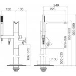 Dornbracht CULT Vaňová batéria so stojanovým potrubím pre voľne stojacu montáž s ručnou sprchou rôzne prevedenia 25863960