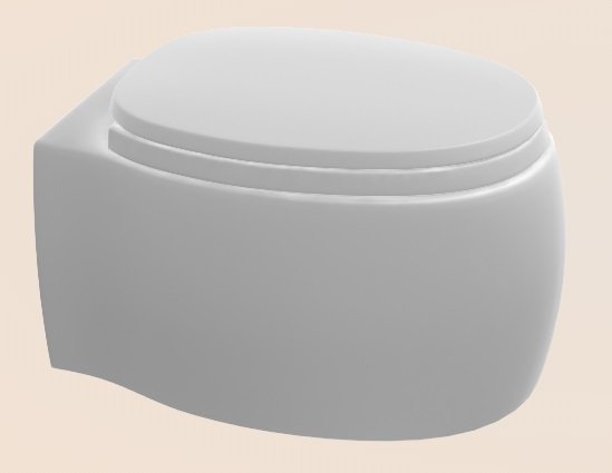 Agape PEAR 2 Závesné WC so sedátkom 38,8 x 52,5 x 25,5 cm ACER0897WZ