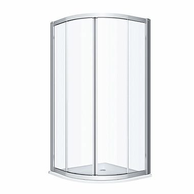 Kolo Geo Štvrťkruhový sprchovací kút transparentné sklo, rôzne rozmery