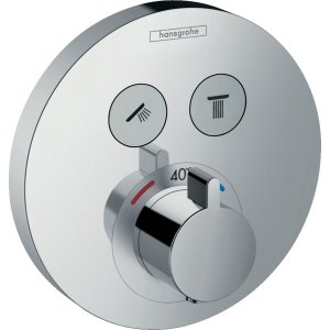 HANSGROHE 15743000 ShowerSelect S, termostatická baterie pod omítku pro 2 spotřebiče