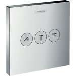 HANSGROHE ShowerSelect Ventil pod omietku pre 3 spotrebiče chróm 15764000