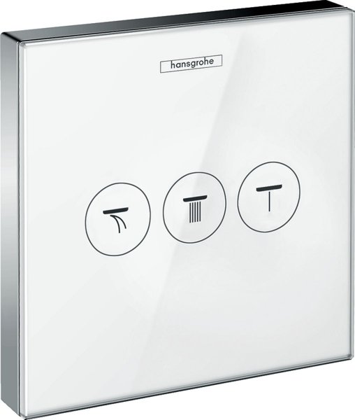 HANSGROHE Select ShowerSelect glass, ventil pod omítku pro 3 spotřebiče