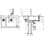 HANSGROHE C71 Select Drezová kombinácia 180/450 755x500 mm, rôzne prevedenia