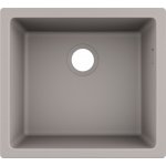 HANSGROHE SilicaTec S51 Dřez pod desku různé barvy Typ: 43431380 povrchová úprava betónová šedá, rozmery 500x450 mm