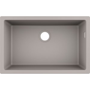 HANSGROHE SilicaTec S51 Dřez pod desku různé barvy Typ: 43432380 povrchová úprava betónová šedá, rozmery 710x450 mm