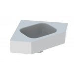Geberit iCon Umývadlo rohové 325x325 mm, keramika, rôzne prevedenia Typ: 124730000 bez KeraTect bez otvoru pre batériu