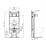 IDEAL Standard ProSys Podomietkový WC modul 80 M R014367