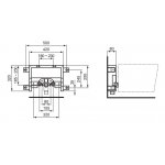 IDEAL Standard ProSys Ľahký podomietkový modul pre závesné bidety R016567