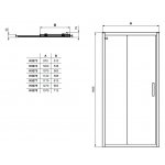 IDEAL Standard Connect 2 Posuvné dvere 2-dielne rôzne prevedenia