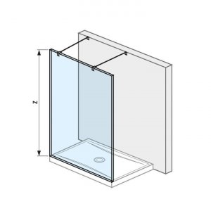 Jika Pure Pevná stěna sklo, různé rozměry