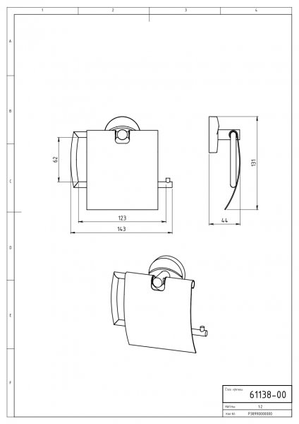 Novaservis Metalia 11 Držiak toaletného papiera s krytom chróm 0138,0