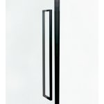 Aquatek JAGUAR Sprchový kút obdĺžnikový s jednými otváracími dverami R13 100x80, čierna matná, číre sklo JAGUARR13CR100X8062