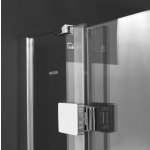 Aquatek SMARTS5 Sprchový kút oblúkový s jednými otváracími dverami S5, chróm, číre sklo