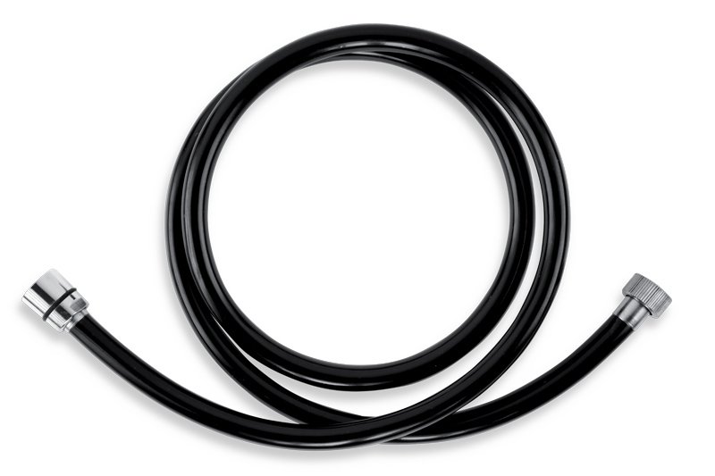 Novaservis Plastová sprchová hadica 150 cm čierna PVC/150,5