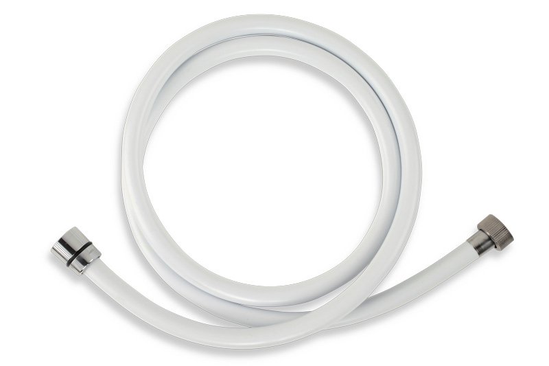 Novaservis Plastová sprchová hadica 150 cm biela, kvalitnejšia PVC/150,11