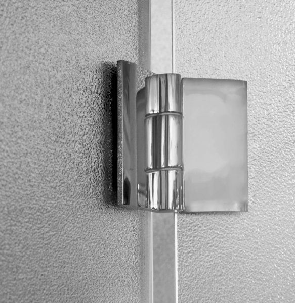 Aquatek DYNAMIC Sprchové dvere so sklápacími dverami B8, chróm-satin, číre sklo