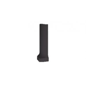RAKO Taurus Color sokel so žliabkom - vonkajší roh 19 Black 2,3x9 TSERB019
