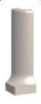 RAKO Taurus Color sokel so žliabkom - vonkajší roh 06 Grey 2,3x8 TSERH006