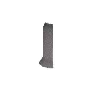 RAKO Taurus Granit sokel francúzsky - vonkajší roh 65 Antracit 2,5x8 TSERF065