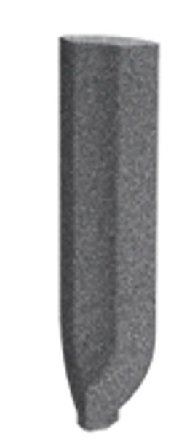RAKO Taurus Granit sokel so žliabkom - vnútorný roh 65 Antracit 2,3x8 TSIRH065