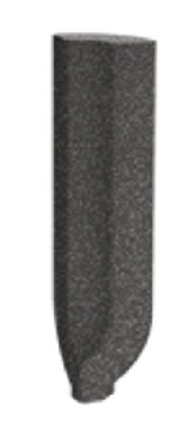 RAKO Taurus Granit sokel so žliabkom - vnútorný roh 69 Rio Negro 2,3x8 TSIRH069