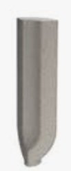 RAKO Taurus Granit sokel so žliabkom - vnútorný roh 76 Nordic 2,3x8 TSIRH076