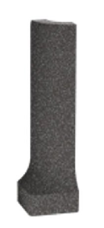 RAKO Taurus Granit sokel so žliabkom - vonkajší roh 69 Rio Negro 2,3x8 TSERH069