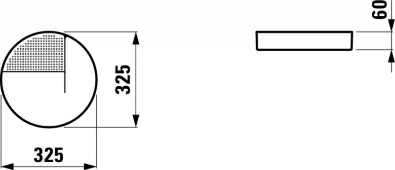 Laufen VAL Mísa kulatá 32,5 × 32,5, bílá (H8702810000001)