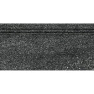 RAKO Quarzit schodovka čierna 30x60 DCVSE739