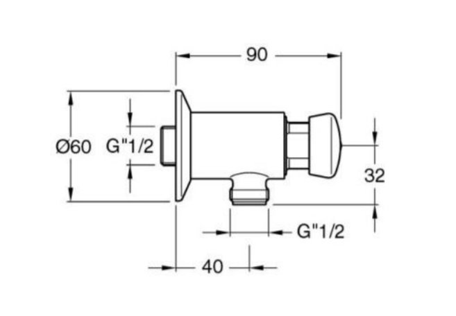 Sapho Samouzatvárací nástenný pisoárový ventil chróm QK10051
